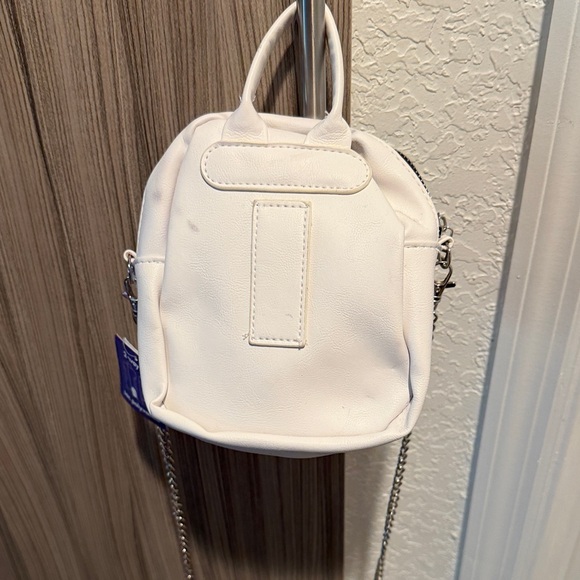 Claire's Elegant Cream Mini Backpack - Picture 6 of 6